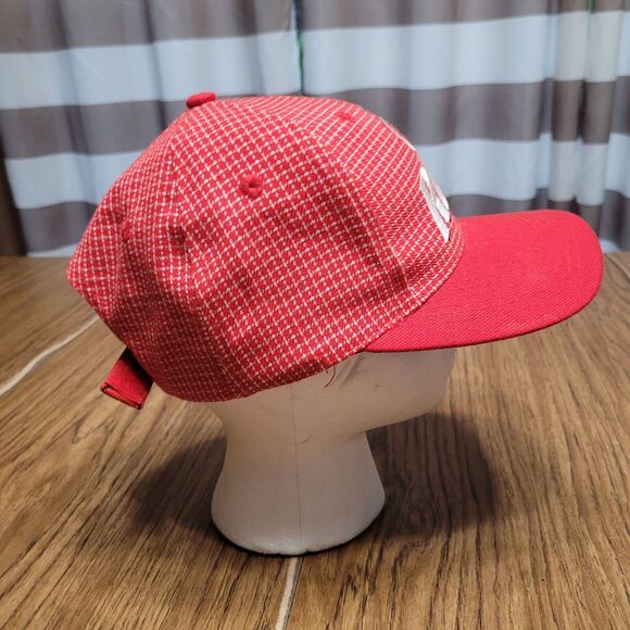 Cincinnati Reds Hat Cap Adult Red Check Vintage Logo Athletic Wool Blend - Picture 6 of 11